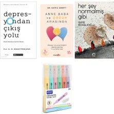 Epsilon Yayınevi Depresyondan Çıkış Yolu + Anne Baba ve Çocuk Arasında + Her Şey Normalmiş 3 Kitap Set Kalem Set Hd