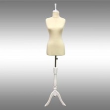 Normadia Şık Ahşap Çatal Ayaklı Terzi Mankeni, Beden 36-38, Prova ve Vitrin Kullanımı