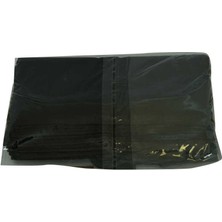 Kaia Life Orta Boy Atlet Geri Dönüşüm Granül Çanta Poşet 47X27 cm Kalın Siyah 1000 gr 1 Paket