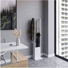 Normadia Şemsiyelik ve Askılık Portmanto, Şık ve Fonksiyonel Beyaz Meşe Tasarımı