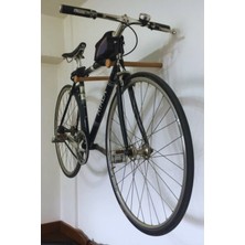 Normadia Iki Adet Kapaklı Duvara Monte Ahşap Bisiklet Askısı Seti