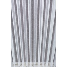 Tül Shop Şantuk Keten Model Tül Perde Kırışmaz 1/2 Seyrek Pileli Gün Işığını Yumuşatan Şık ve Modern