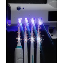 Astraltech Sensörlü Uv Sterilize Diş Fırçası Tutucu ve Macun Sıkma Aparatı