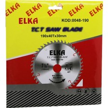 Zenvia Elka 0048-190 190 x 40T x 30MM  Ağaç Sunta Kesici Disk (4887) ZNVA-GO3146