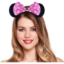 Kaia Life Pembe Fiyonklu Minnie Mouse Tacı Mini Kulak