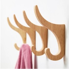 Normadia Şık Doğal Ahşap Tekli Duvar Askısı, Dekoratif ve Kullanışlı Tasarım