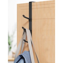 Normadia Metal Siyah Kapı Arkası Organizer, Mutfak ve Banyo Için Pratik Askılık