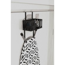 Normadia Siyah Kapı Arkası Ütü ve Ütü Masası Organizer Tutucu MT110SD