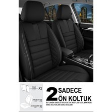 Özgürce Dark Carbon Tay Tüyü Ön 2 Oto Koltuk Kılıfı, Şık ve Koruyucu Tasarım