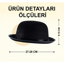 Kaia Life Charlie Chaplin Stil Çuk Şapkası – Siyaelon Parti Şapkası