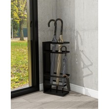 Normadia Zümrüt Y Metal Kapı Önü Şemsiyelik, Şık ve Dayanıklı Tasarım