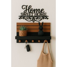 Normadia Renkli 4'lü Dekoratif Anahtarlık Askısı Seti, Şık ve Kullanışlı Tasarım