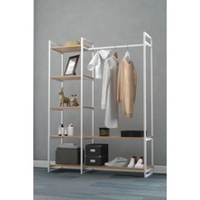 Normadia Metal Aksamlı Elbise Dolabı, Organizer ve Askılık ile Şık Saklama Çözümü