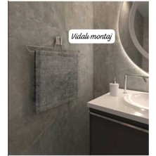 Normadia Metal Krom Uzun Ikili Duvara Monte Havluluk, Şık ve Dayanıklı Tasarım