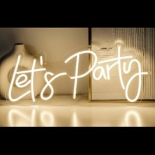 Herşeytrend Let's Party Neon LED Tabela