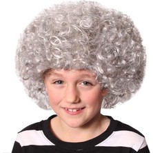 Kaia Life Gri Renk Kabarık Bonus Peruk Afro Takma