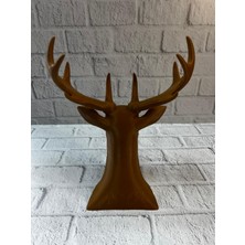 Astraltech Kahverengi Geyik Biblo 23 cm Dekoratif Şık Tasarım