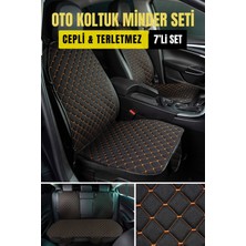 Özgürce Terletmeyen, Cepli, Kolay Montaj Oto Koltuk Koruyucu Kılıf ve Minder Seti