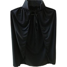 Kaia Life Siyah Yakalı Pelerin - Vampir Pelerin - Dracula Pelerin 90 cm