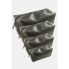 Zenvia 4 Adet El Tutmalı Makyaj Çantası ZNVBJTR-23577