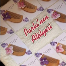 Parla'nın Atölyesi 10 Adet Söz Nişan Doğum Bride Doğum Günü Kına Hediyelik Tarak