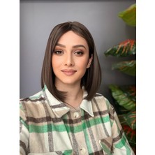 Aura Peruk Açık Kumral Renk Tonuna Sahip Gerçek Saç Dokusundaki Tina Modelimiz