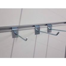 Normadia 100 Adet Çelik Raf Reyon Kanal Kanca Bujiteri Askı Seti