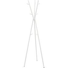 Normadia Beyaz 169 cm Metal Ayaklı Vestiyer ve Elbise Askılığı