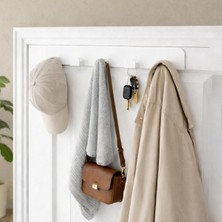 Normadia Pratik ve Şık 5'li Metal Kapı Arkası Askılık Seti, Ev ve Ofis Için