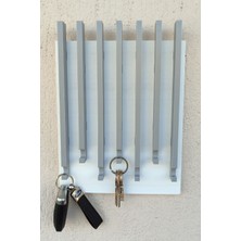 Normadia Renkli Anahtarlık Askısı, 27X20 cm Duvar Süsü, Dekoratif ve Şık Tasarım