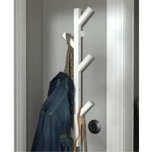 Normadia Pratik 6 Kollu Duvara Monte Askılık, Yükseklik 78 Cm, Portmanto ve Elbise Askısı