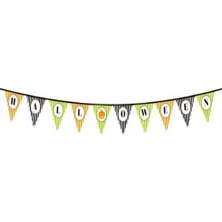 Kaia Life Cadılar Bayramı Kabak Temalı Halloween Yazılı Banner Süs Flama 3 Metre
