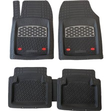 Özgürce Derin Havuzlu Krom Gri Paspas Fiat Fiorino 2007-2017 Iç ve Dış Kullanım