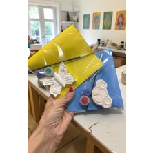 15 Adet (7+8) Araba ve Kelebek / Taş Boyama Seti, Dıy, Kendin Yap, Doğum Günü Hediyesi