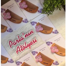 Parla'nın Atölyesi 10 Adet Söz Nişan Doğum Bride Doğum Günü Kına Hediyelik Tarak