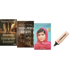 Can Yayınları Annemin Uyurgezer Geceleri + Yeşil Peri Gecesi + Ben Malala 3 Kitap Set ( Kalem Hd )