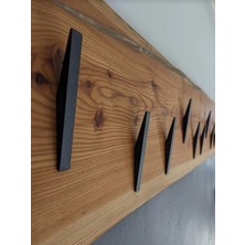 Normadia Şık Modern Siyah 4'lü Duvar Askılık Seti, Pratik ve Zarif Dekorasyon