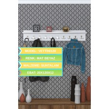 Normadia Metal Gri Elbise Askısı, 20X120 Cm, 10 Adet Portmanto Askısı