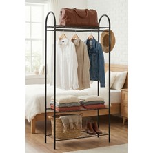 Normadia Metal 3 Raflı Ayaklı Askılık, Pratik ve Şık Depolama Çözümü