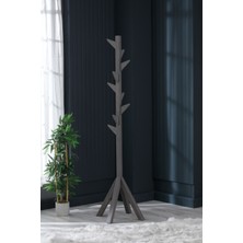 Normadia Modern Ahşap Ayaklı Askılık, Gri, 175 Cm, Şık ve Kullanışlı Tasarım