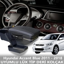 Özgürce Premium Deri Kol Dayama ve Kolçak, 2011-2018 Accent Blue Uyumlu