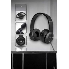 HERŞEYBURDAMODA Kulak Üstü Tf Kart ve Aux Destekli Ergonomik Bluetooth Kulaklık