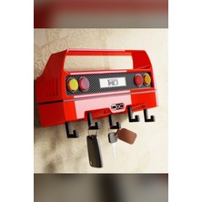 Normadia Ferrari F40 Tasarımlı Anahtarlık, Araba Anahtar Askısı, Otomobil Severler Için Dekoratif Hediye