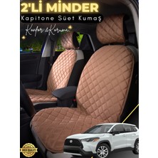Özgürce 2'li Süet Oto Koltuk Minderi, Tam Koruma, Universal, Terletmez