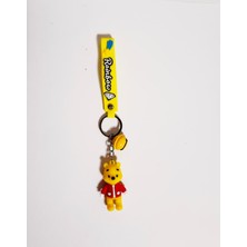 Tp Anahtarlık Kırmızı Elbiseli Ayıcık