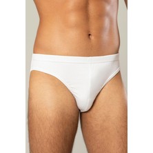 Erdem Erkek Beyaz Modal 6'lı Paket Slip 1554