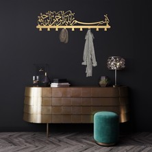 Normadia Metal Askılık, Elbise Askılığı, Duvar Askılık, 60CM, 6 Askılı