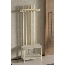 Normadia Doğal Ahşap ve Suntalamın Şıklığıyla Iskandinav Tarzı Çift Raflı Portmanto