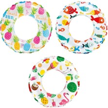 Tp Desenli Lüks Simit 61 cm Intex - 59241 (Lisinya)