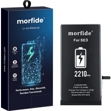 Apple iPhone Se 3 (2022) Uyumlu 2210MAH Yüksek Kapasiteli Batarya Morfide M-Max – A Sınıf Hücre, 15 Ay Garantili
